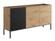 Buffet Lunole 101 (Chêne Artisan + Noir)