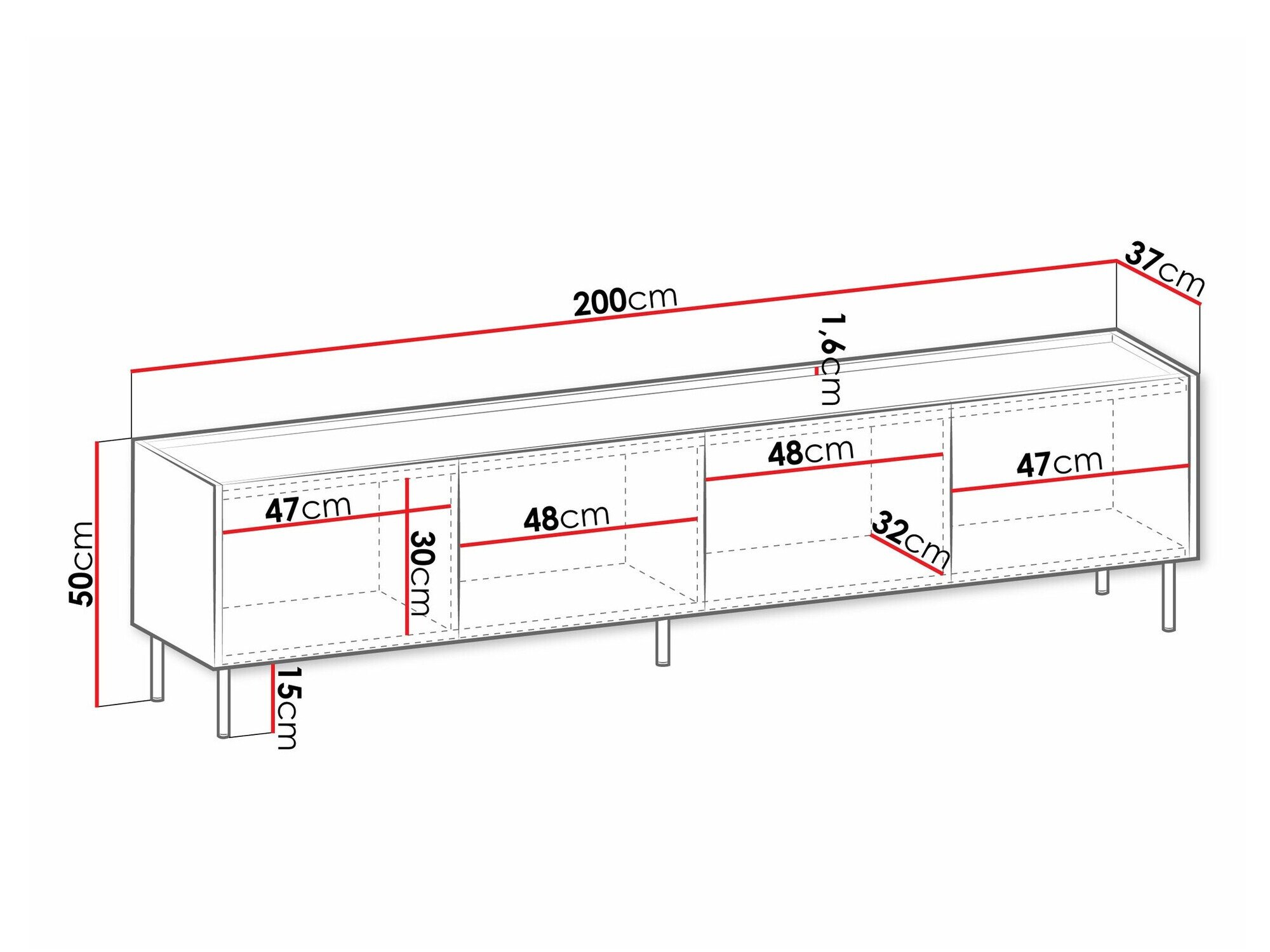 Meuble TV Comfivo Belviro 104