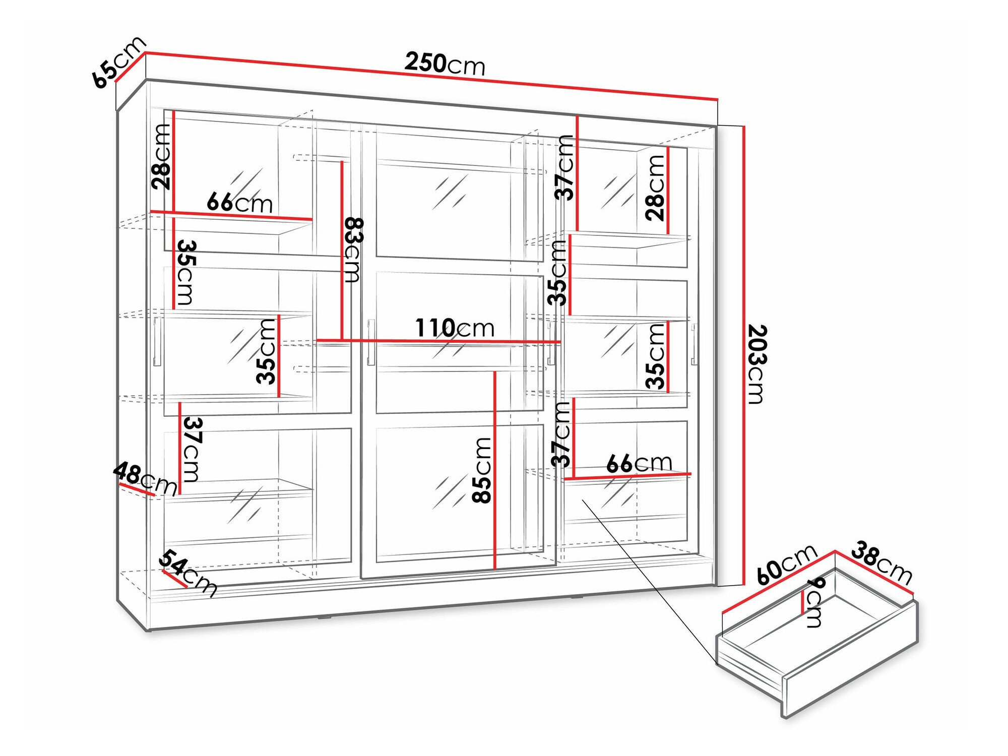 Armoire Comfivo Opus (Blanc)