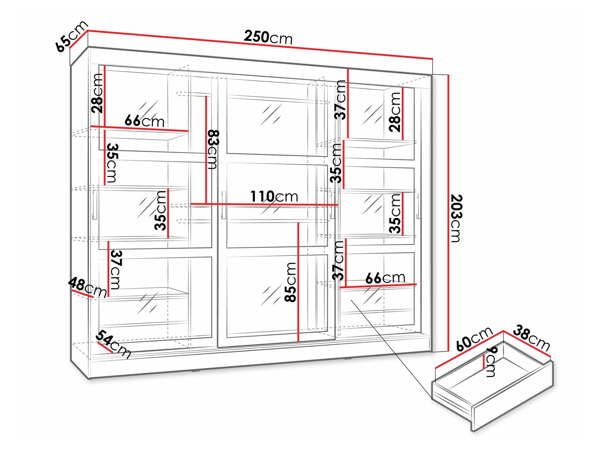 Armoire Comfivo Opus (Blanc)