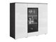 Buffet Mirfivo 103 (Matera gris + Blanc brillant)