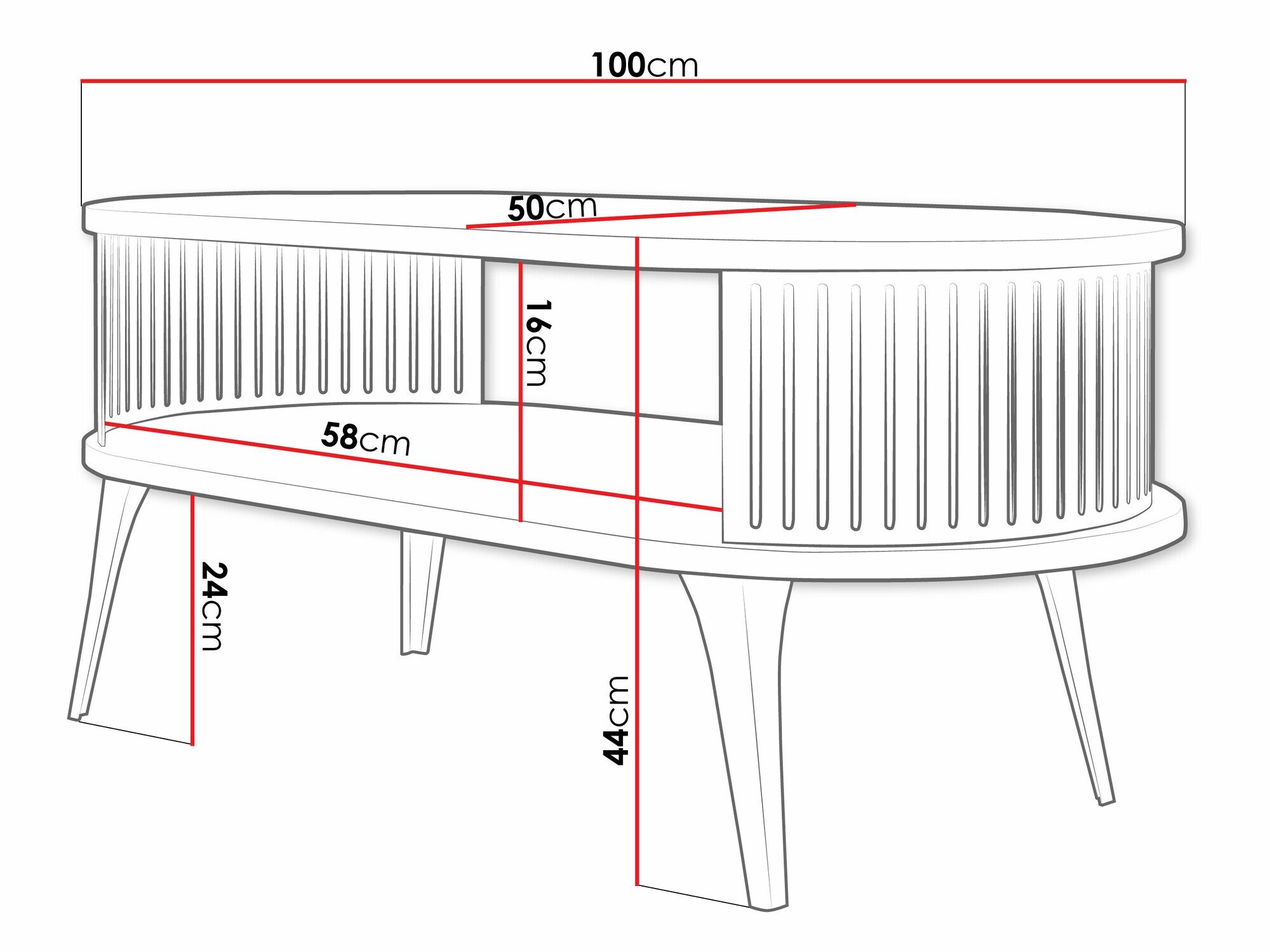Table basse Sordore 106 (Doré + Cachemire)