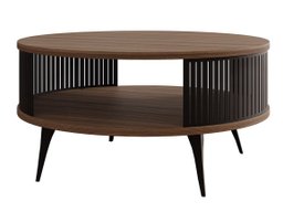 Table basse Vitum (Noir + Noyer)