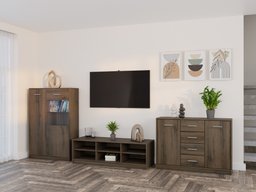 Ensemble de salon Novsore 165 (Chêne foncé)