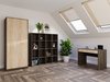 Ensemble de bureau à domicile Novsore 166 (Chêne foncé + Sonoma chêne)