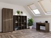 Ensemble de bureau à domicile Novsore 166 (Chêne foncé)