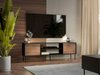 Meuble TV Flosoru 104 (Noyer + Noir)