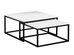 Ensemble tables basses Oswego 101 (Blanc + Noir)