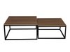 Ensemble tables basses Oswego 101 (Noyer + Noir)