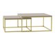 Ensemble tables basses Oswego 102 (Cachemire + Doré)