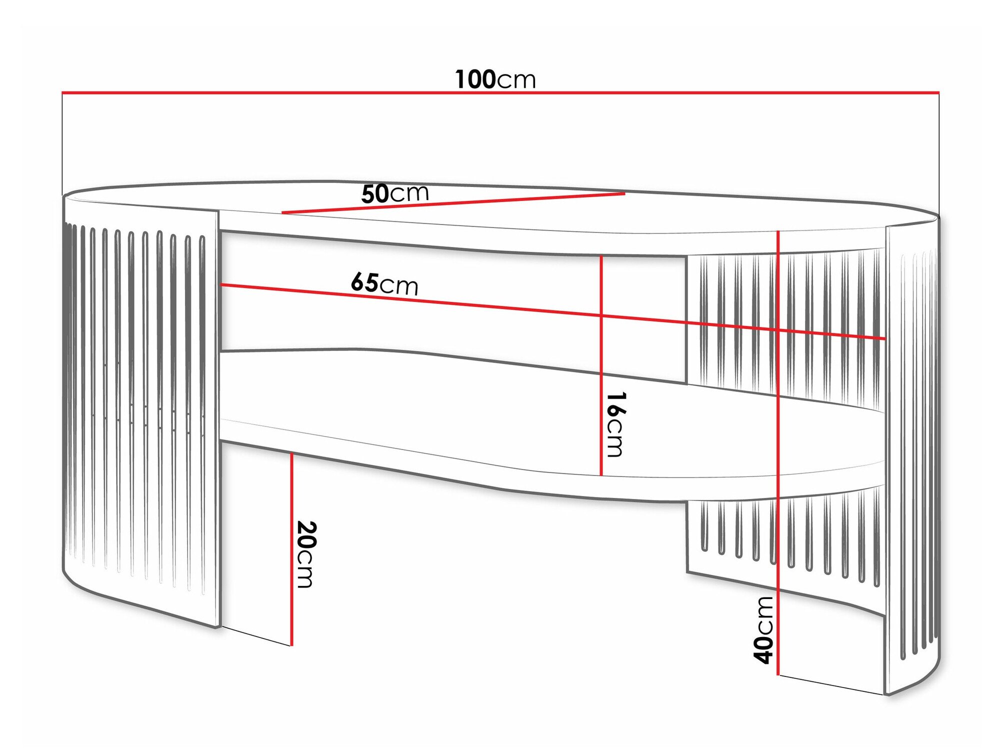 Table basse Civer VII (Doré + Cachemire)