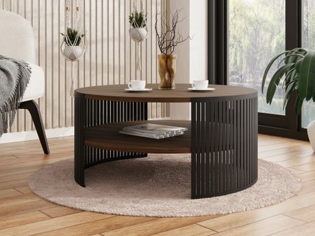 Table basse Evanola 100 (Noir + Noyer)
