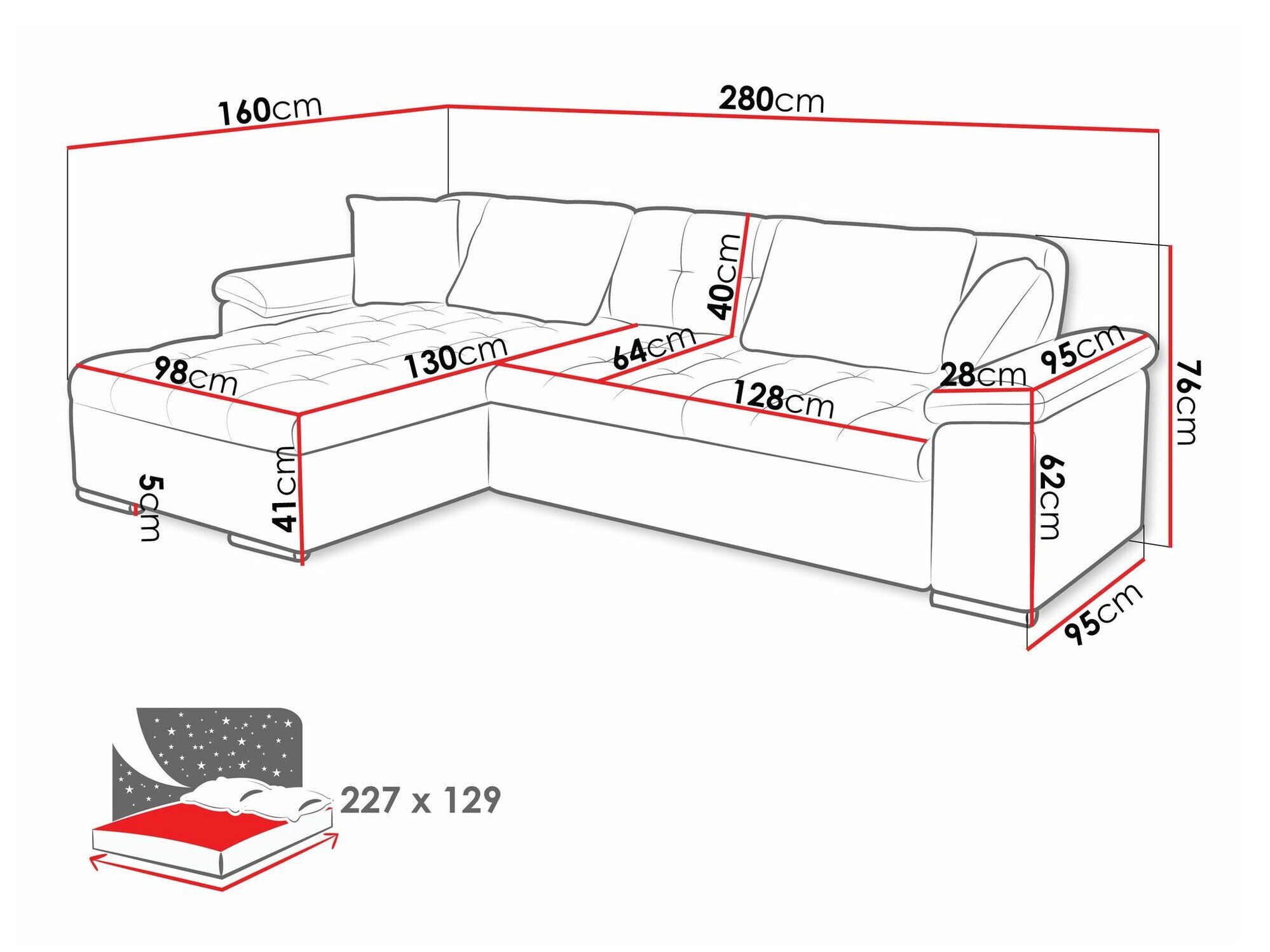 Canapé d'angle Comfivo Mica (Uttario Velvet 2951)