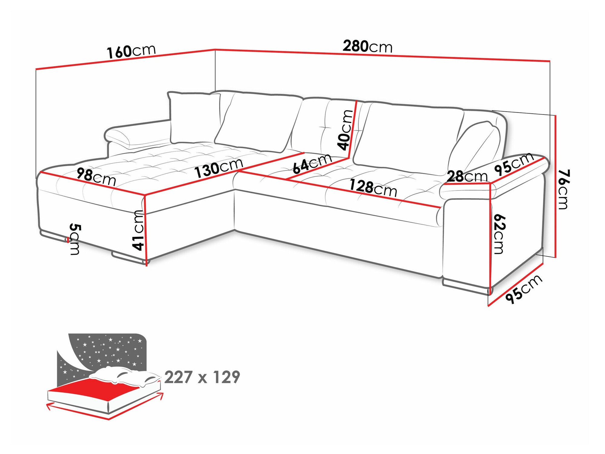 Canapé d'angle Comfivo Mica (Uttario Velvet 2951)