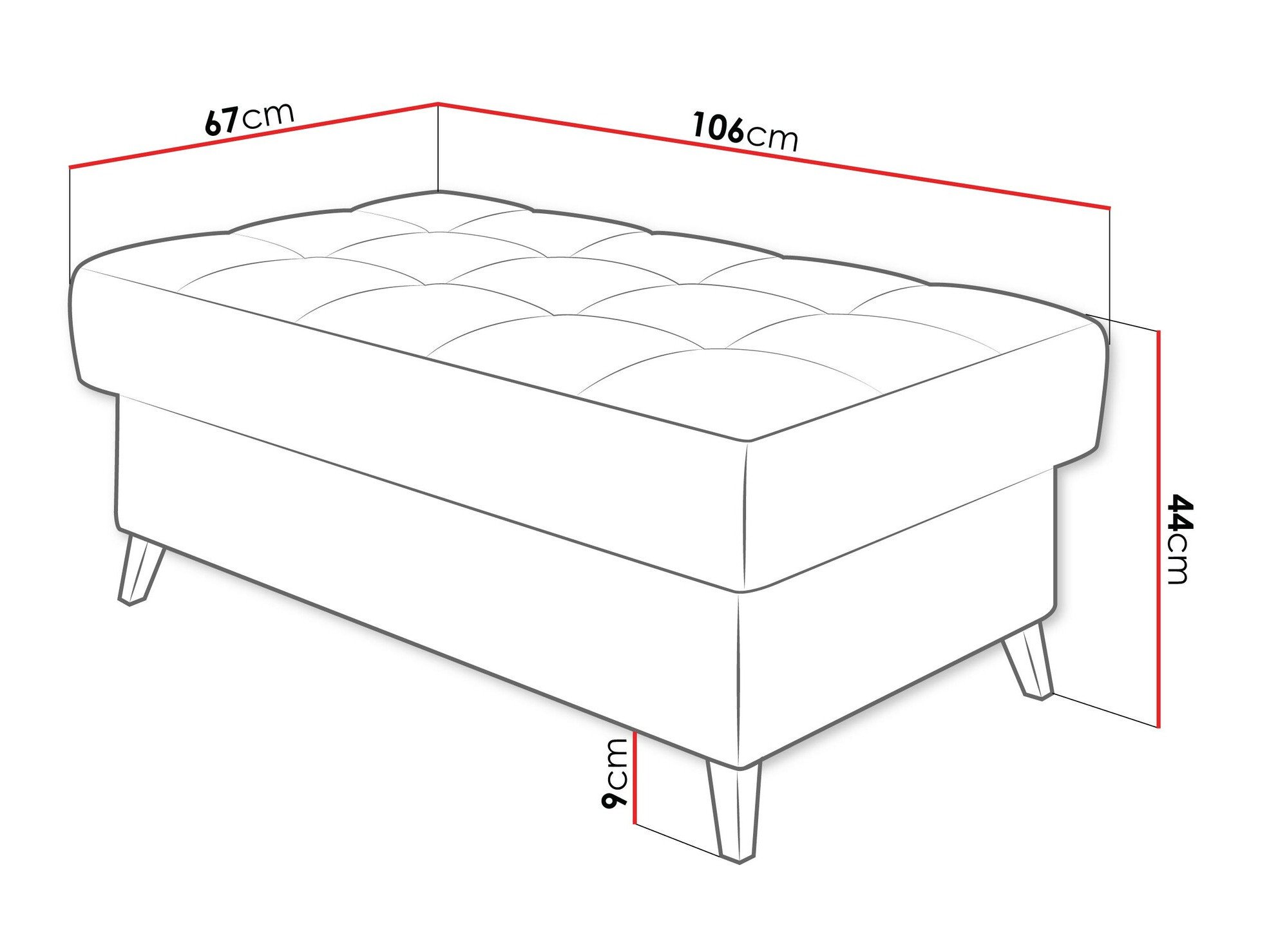 Banc rembourré Comfivo Agnus (Clara 215.02)