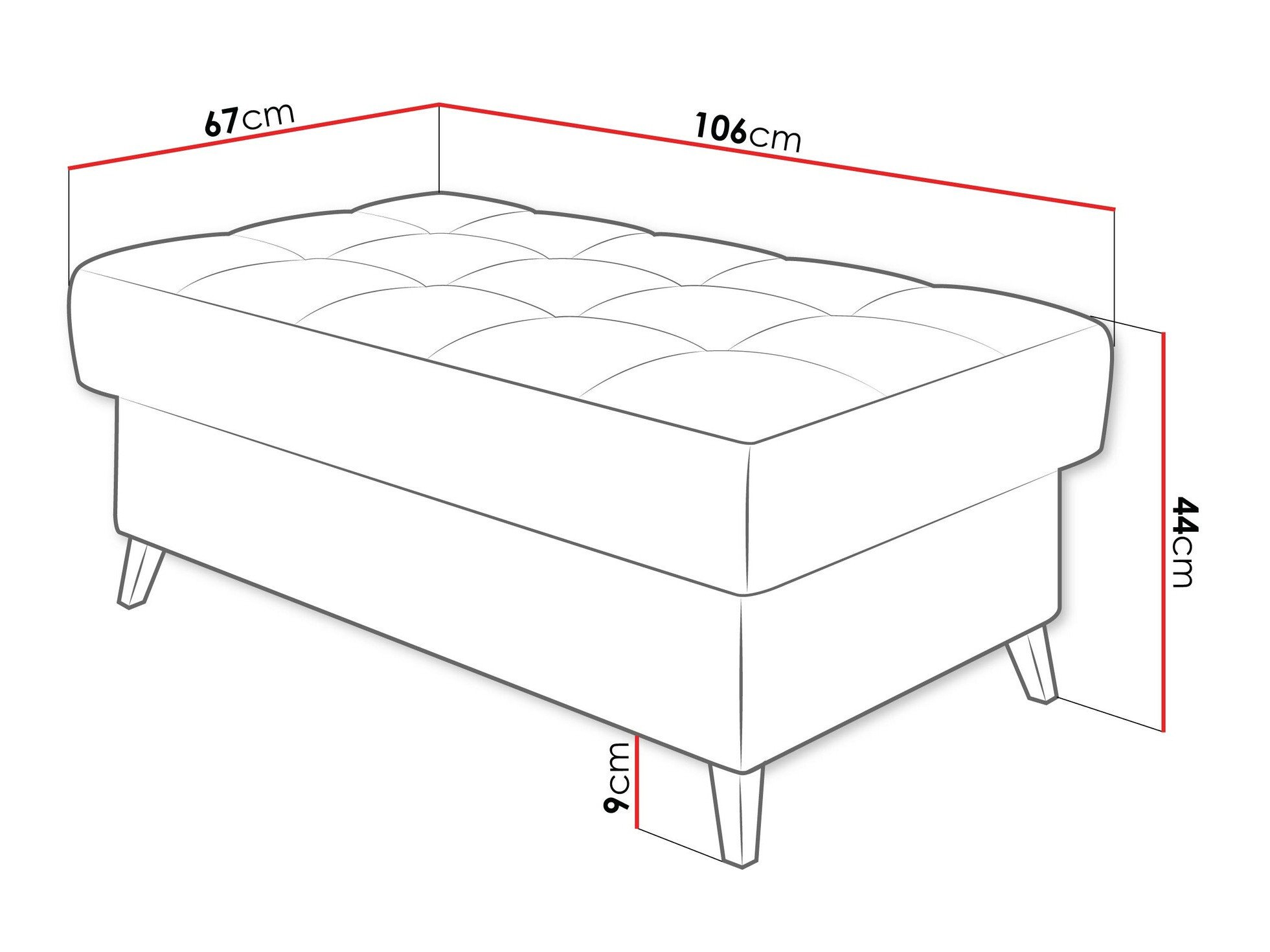 Banc rembourré Comfivo Agnus (Matana 17)