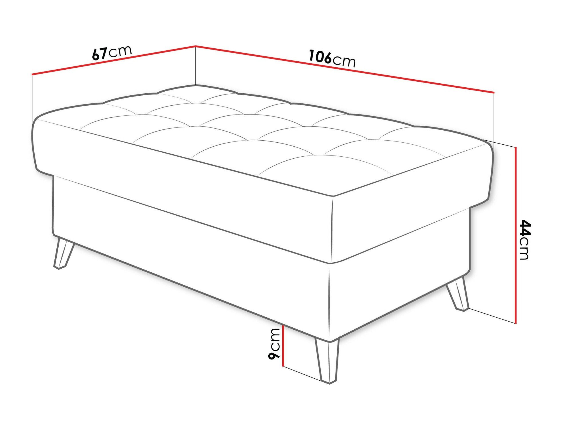 Banc rembourré Comfivo Agnus (Wave 05)