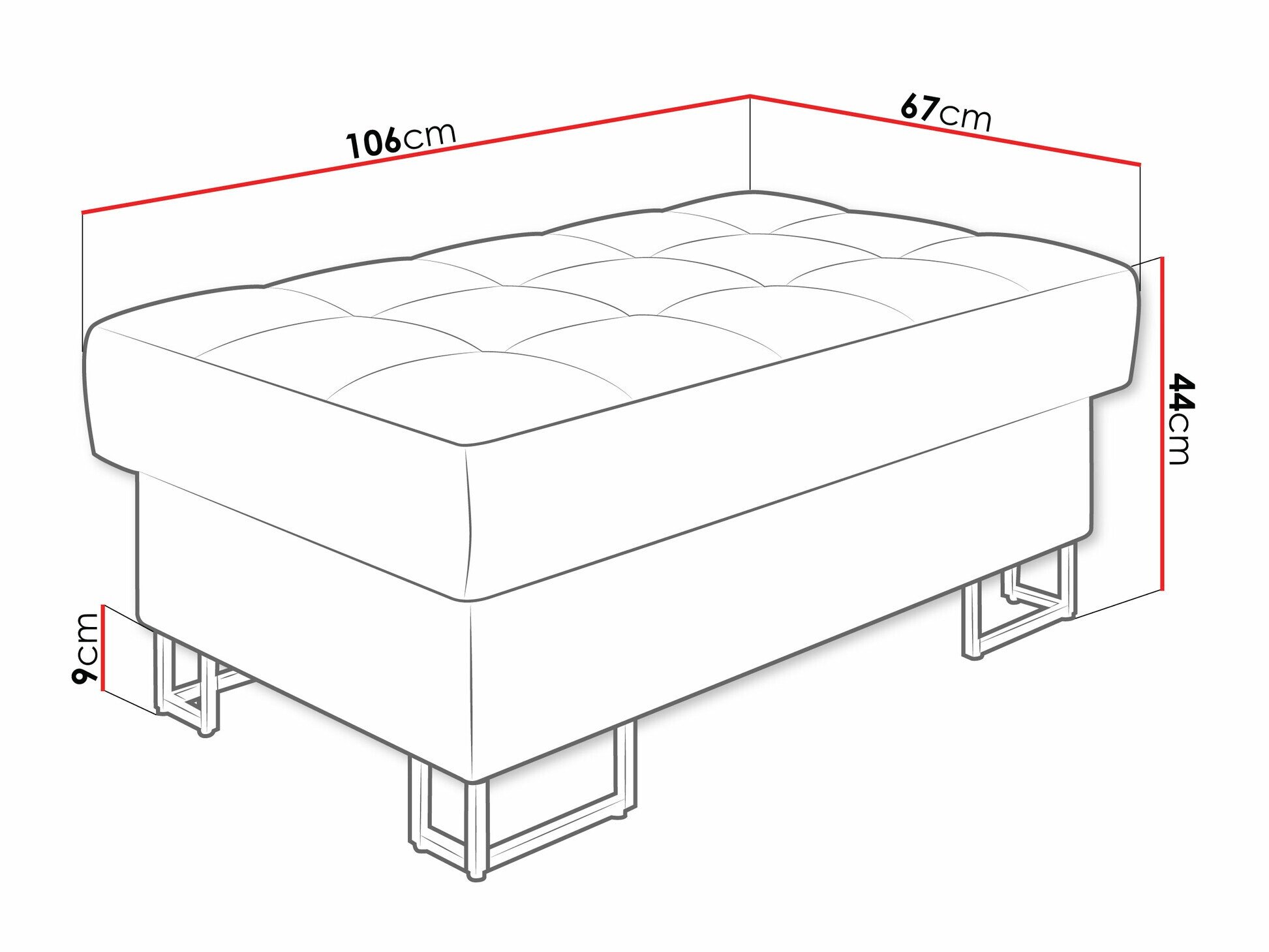 Banc rembourré Comfivo Anima (Clara 215.02)