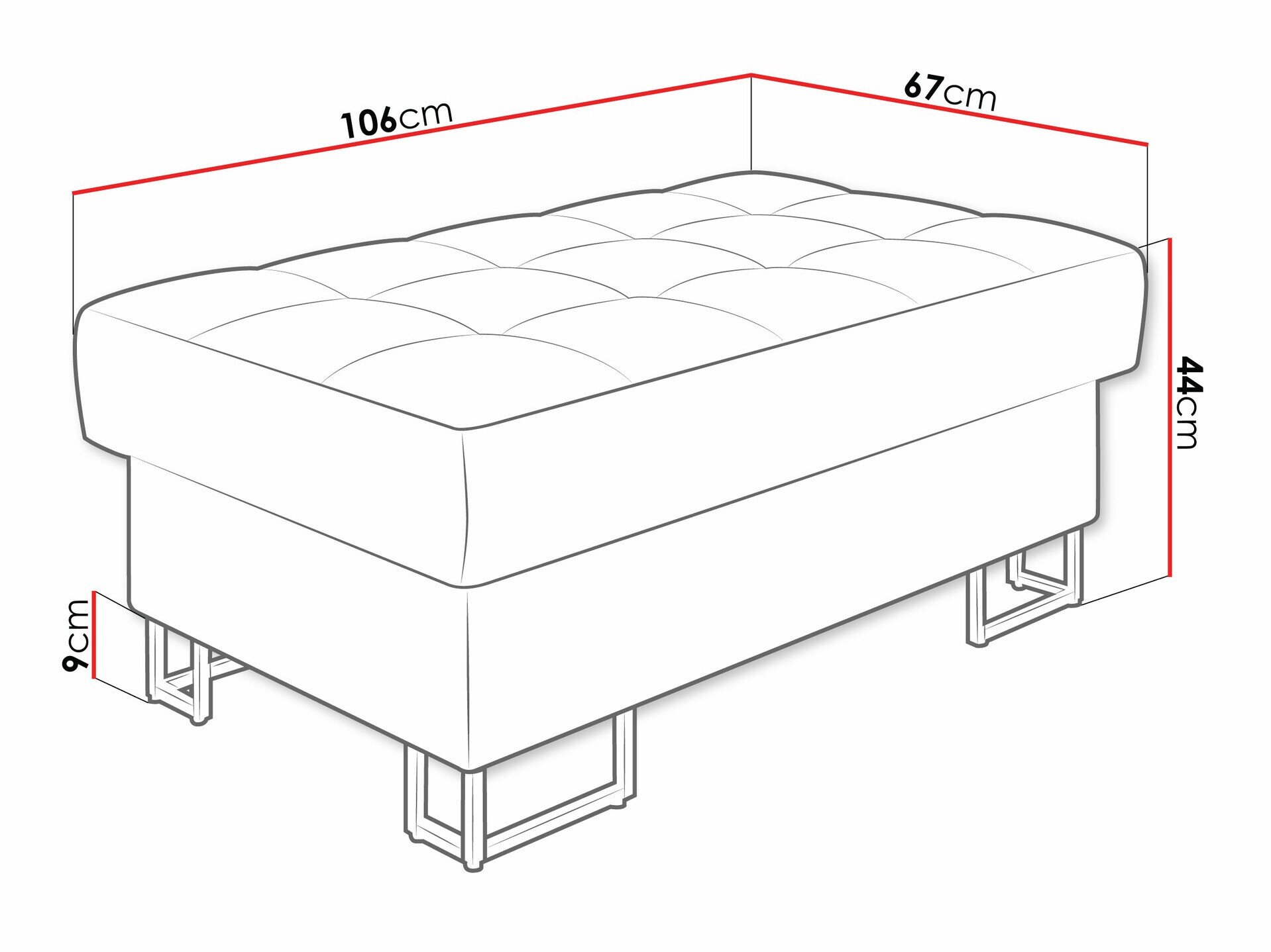 Banc rembourré Comfivo Anima (Matana 17)