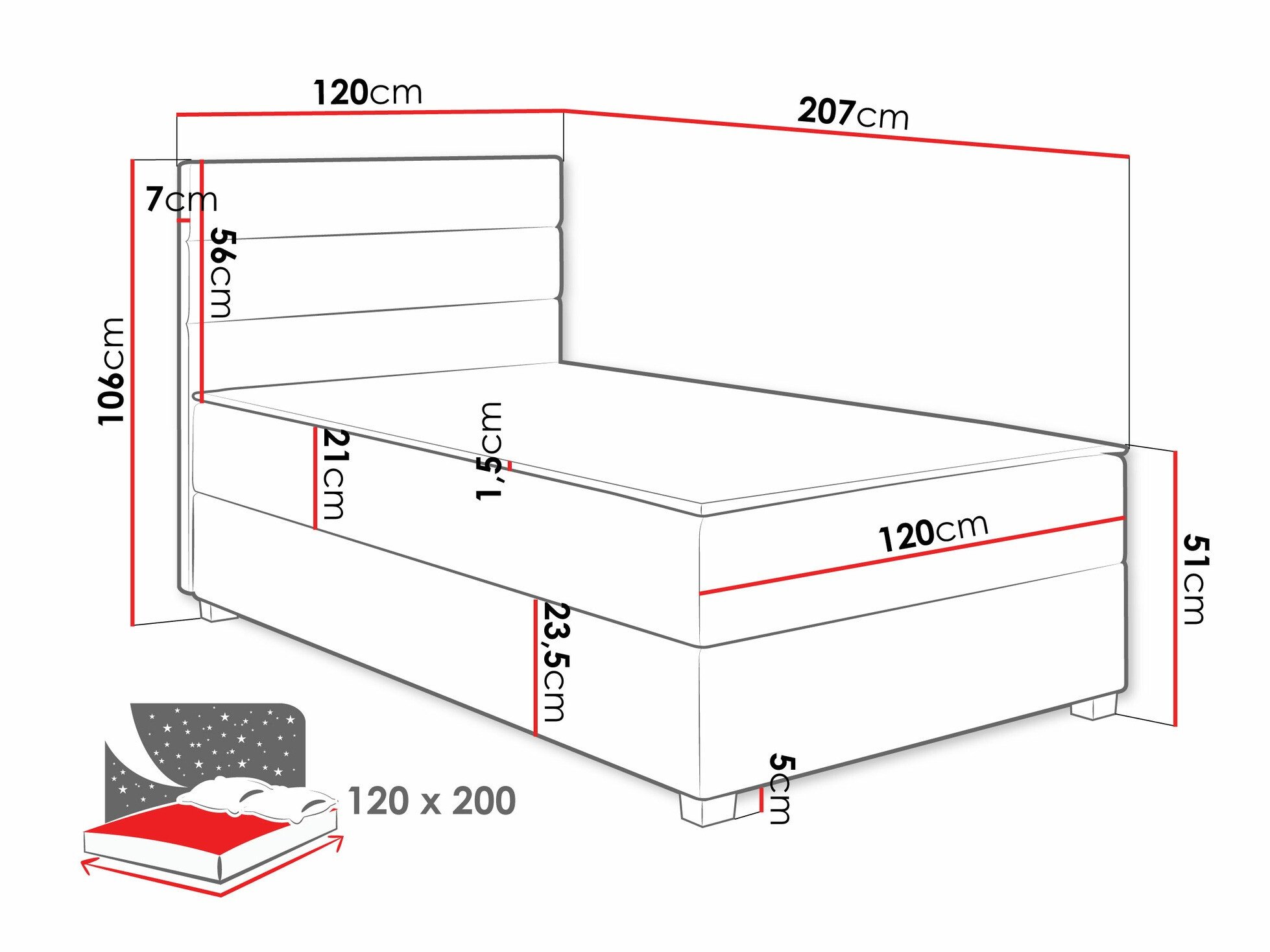Lit continental Sanford 104 (Manila 14)