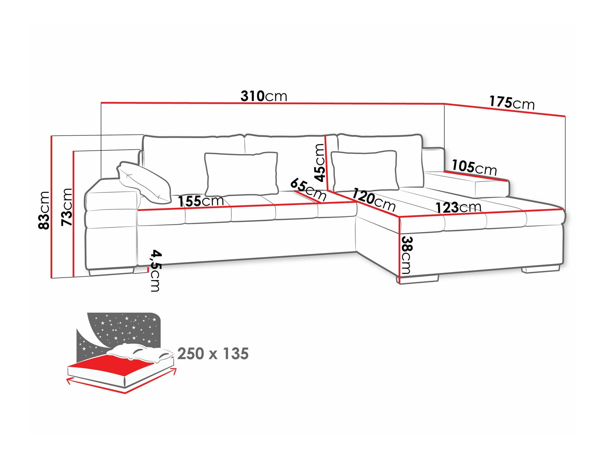 Canapé d'angle Comfivo Olivetum (Manila 35)