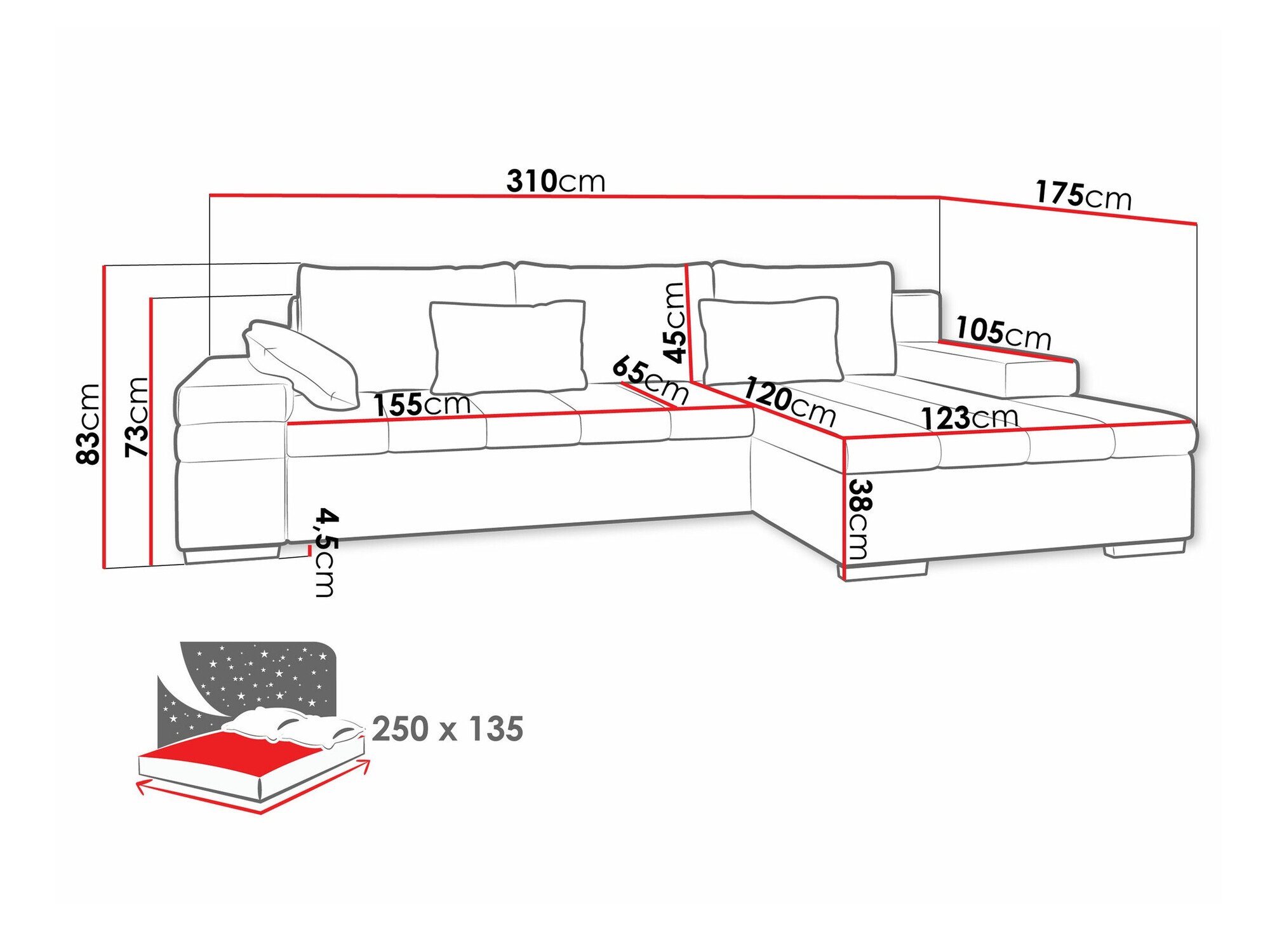 Canapé d'angle Comfivo Olivetum (Manila 35)