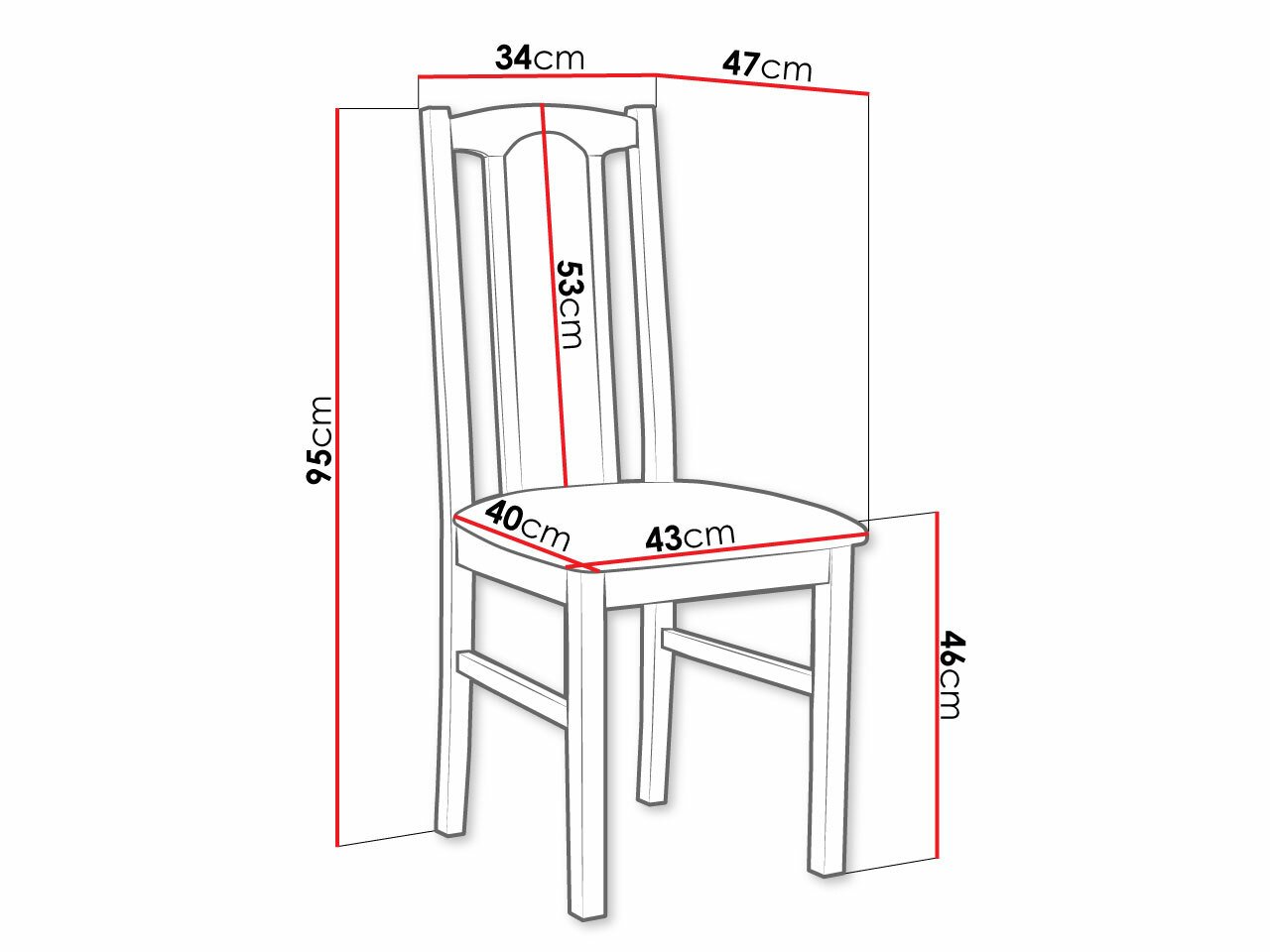 Chaise Victorville 145 (Noix)