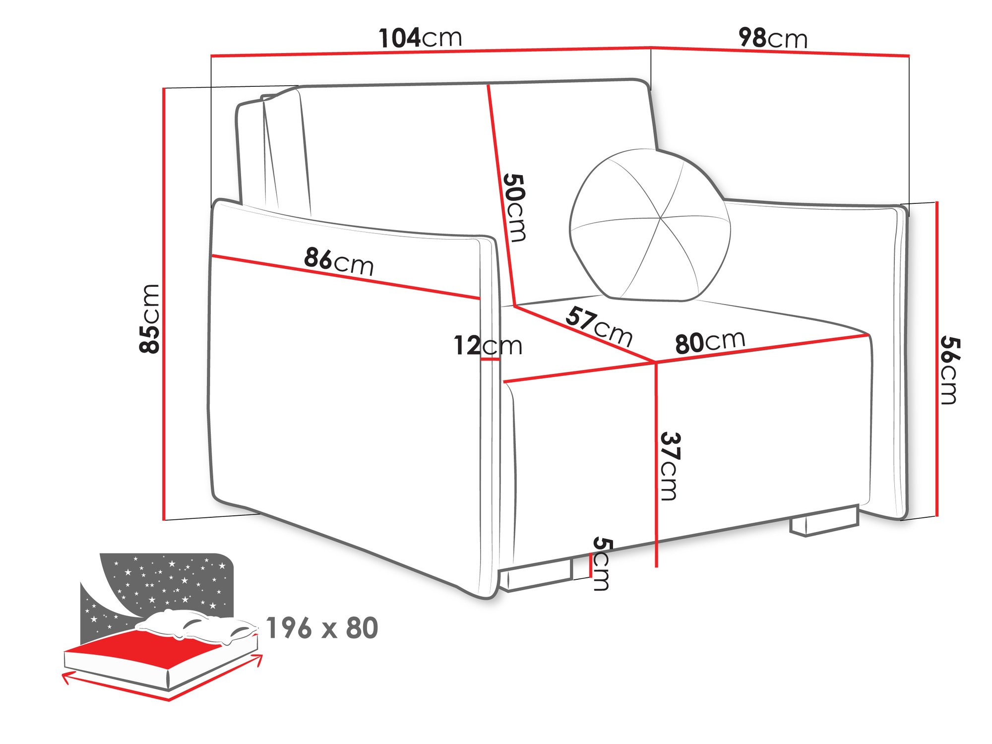 Fauteuil Columbus 222 (Soul 8)