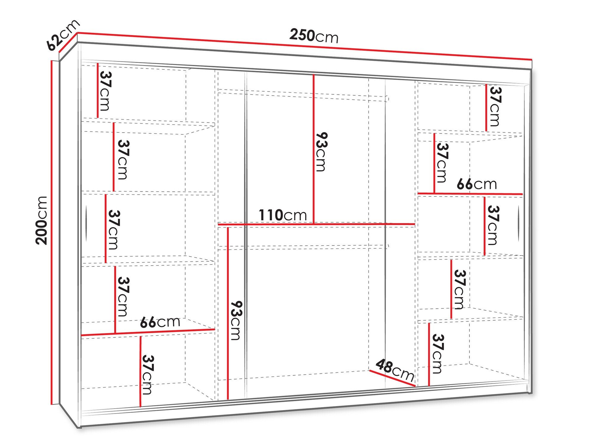 Armoire Hartford 497 (Noir)