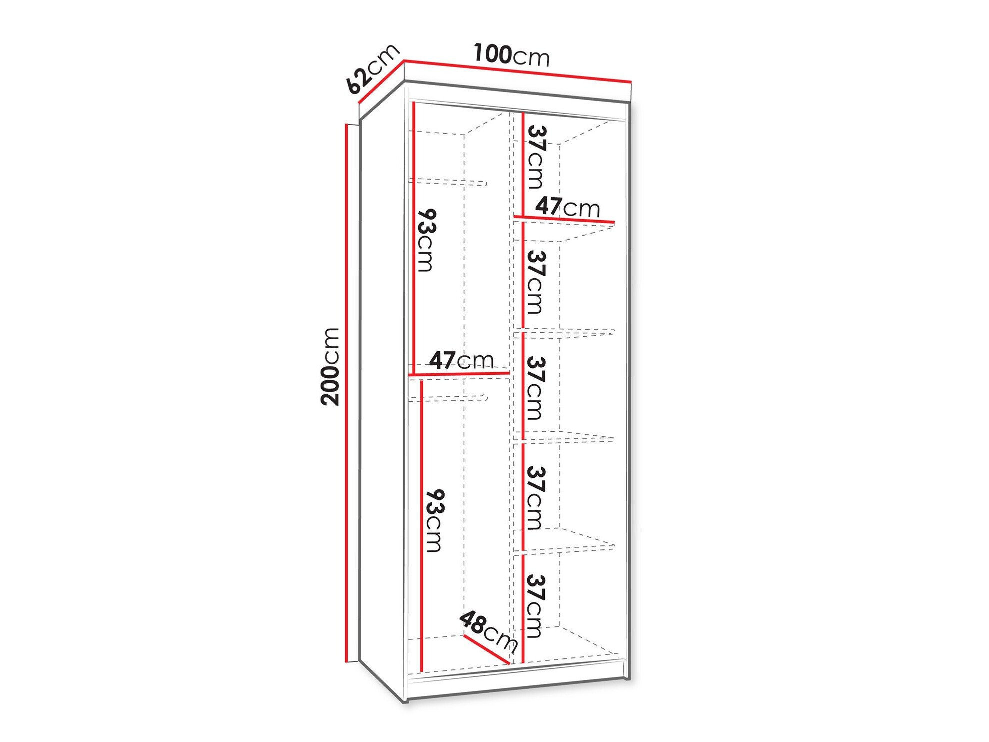 Armoire Hartford 498 (Cachemire)