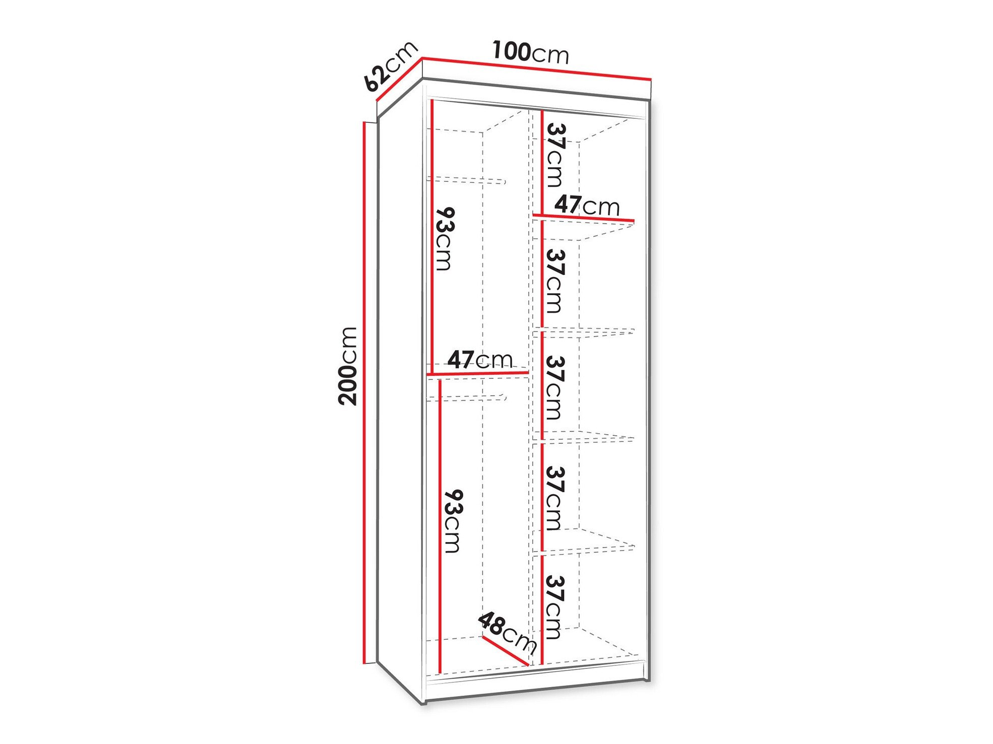Armoire Hartford 498 (Chêne Artisan)