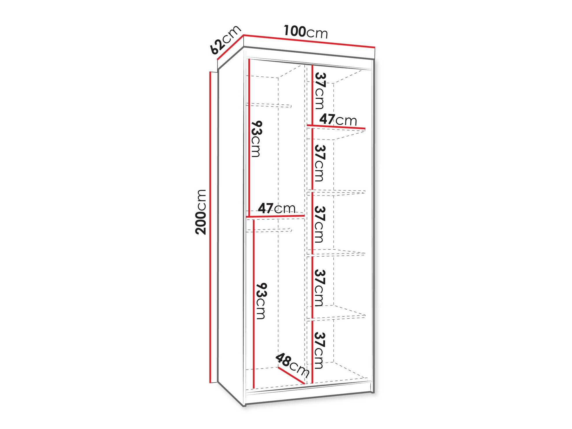 Armoire Hartford 498 (Noir)