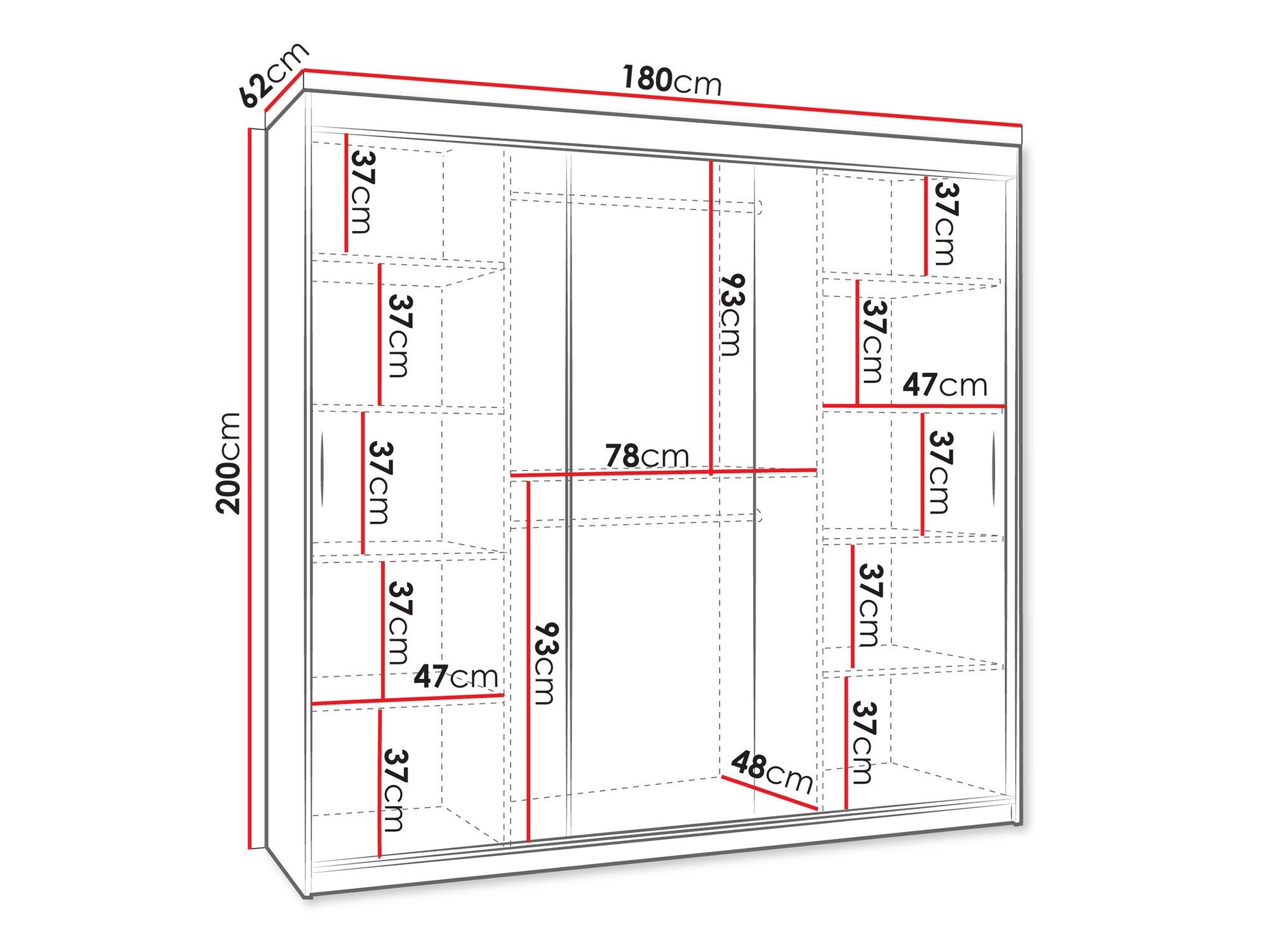 Armoire Hartford 500 (Chêne Artisan)