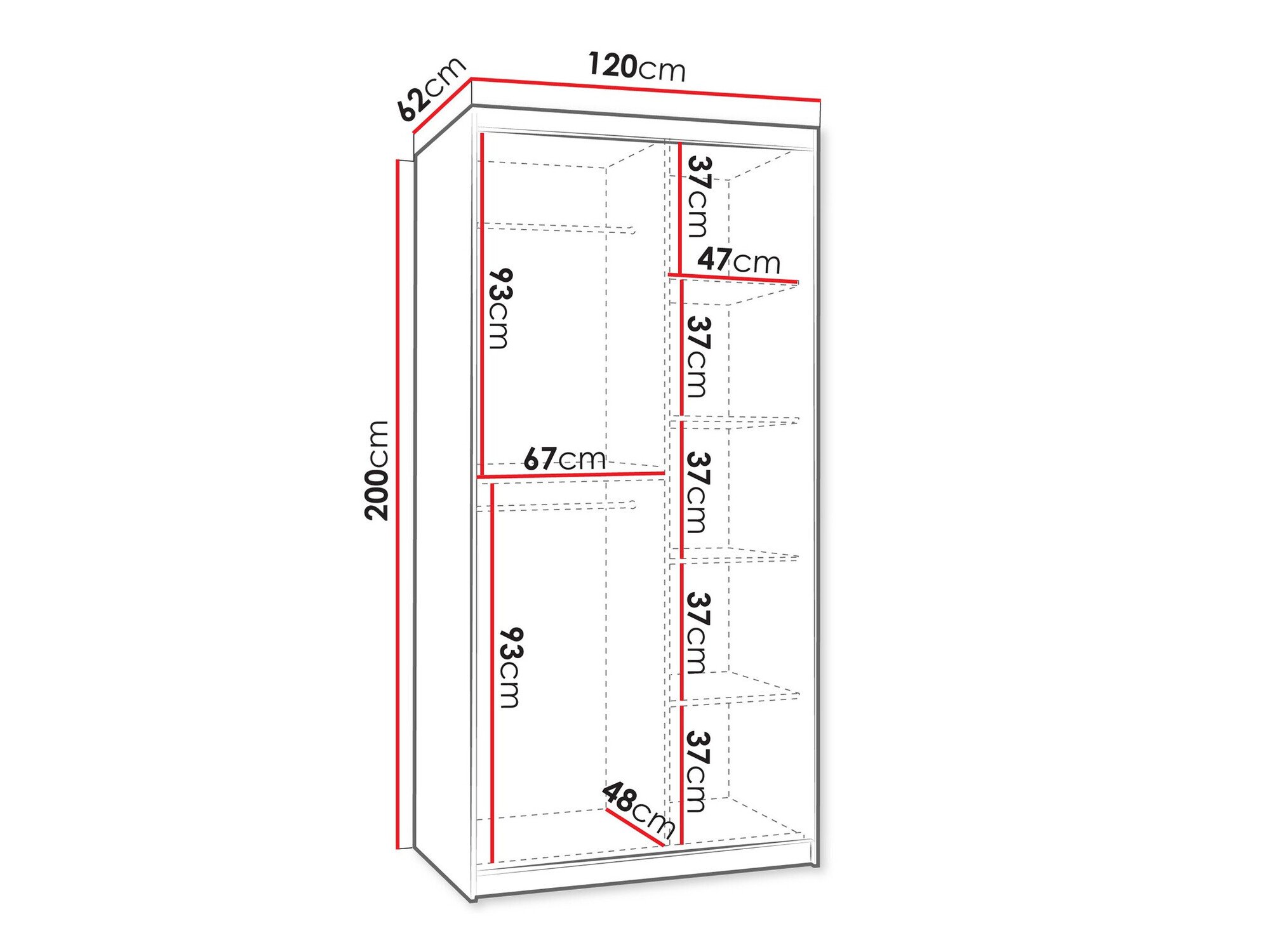 Armoire Hartford 501 (Chêne Artisan)