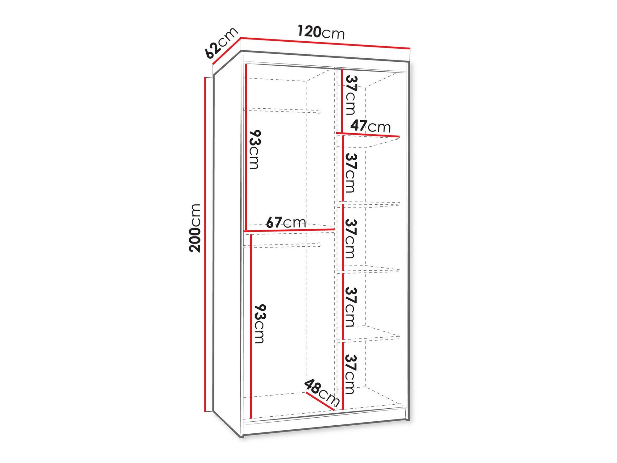 Armoire Hartford 501 (Noir)