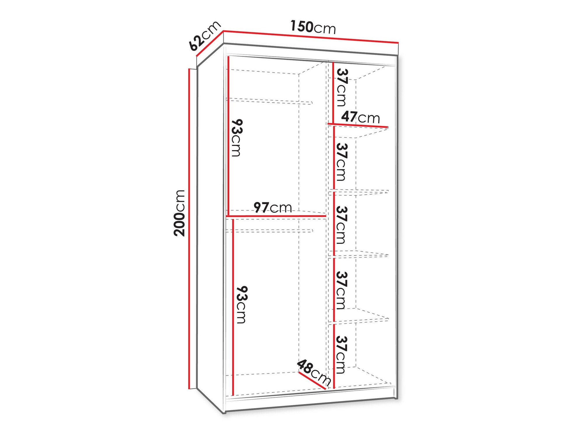 Armoire Hartford 503 (Blanc)