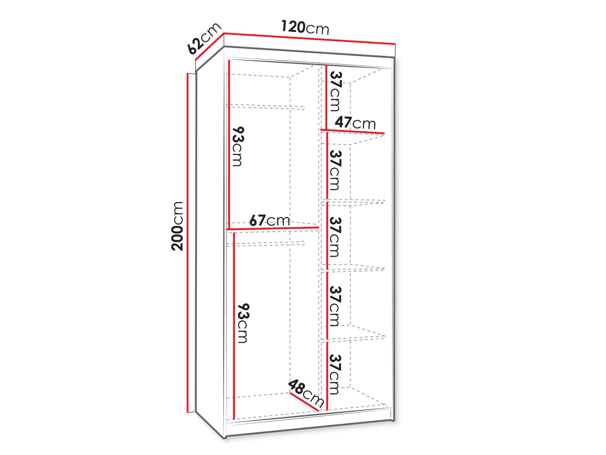 Armoire Hartford 504 (Noir)