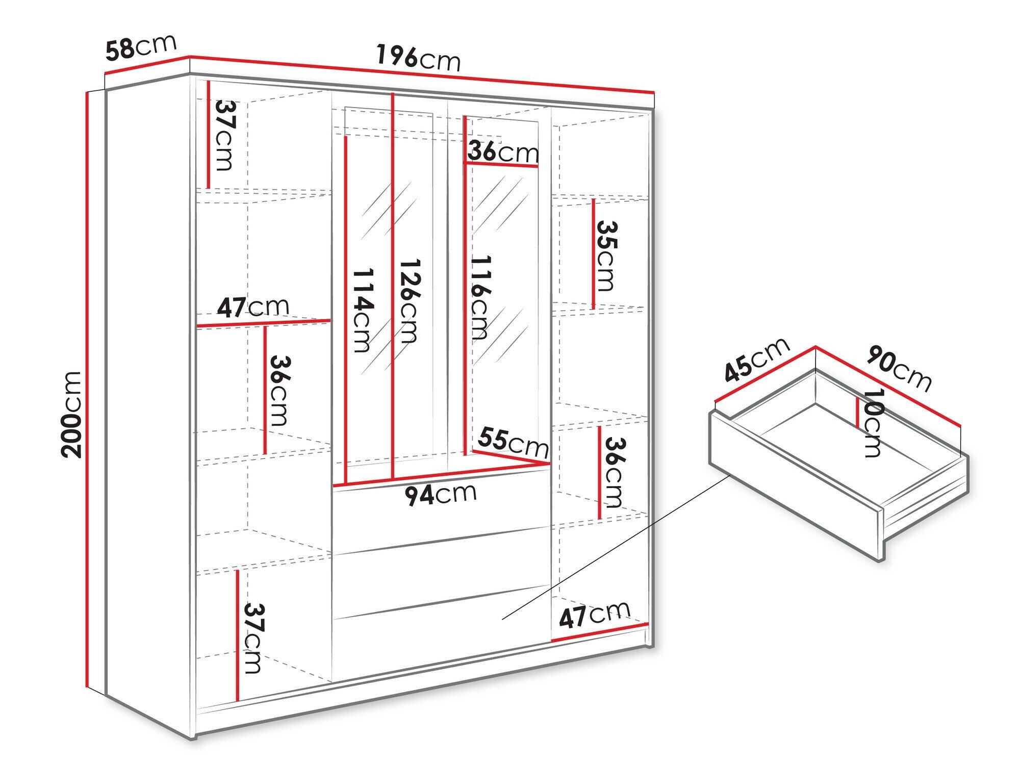 Armoire Musum (Cachemire)