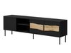 Meuble TV Monevare 102 (Noir + Chêne wotan)
