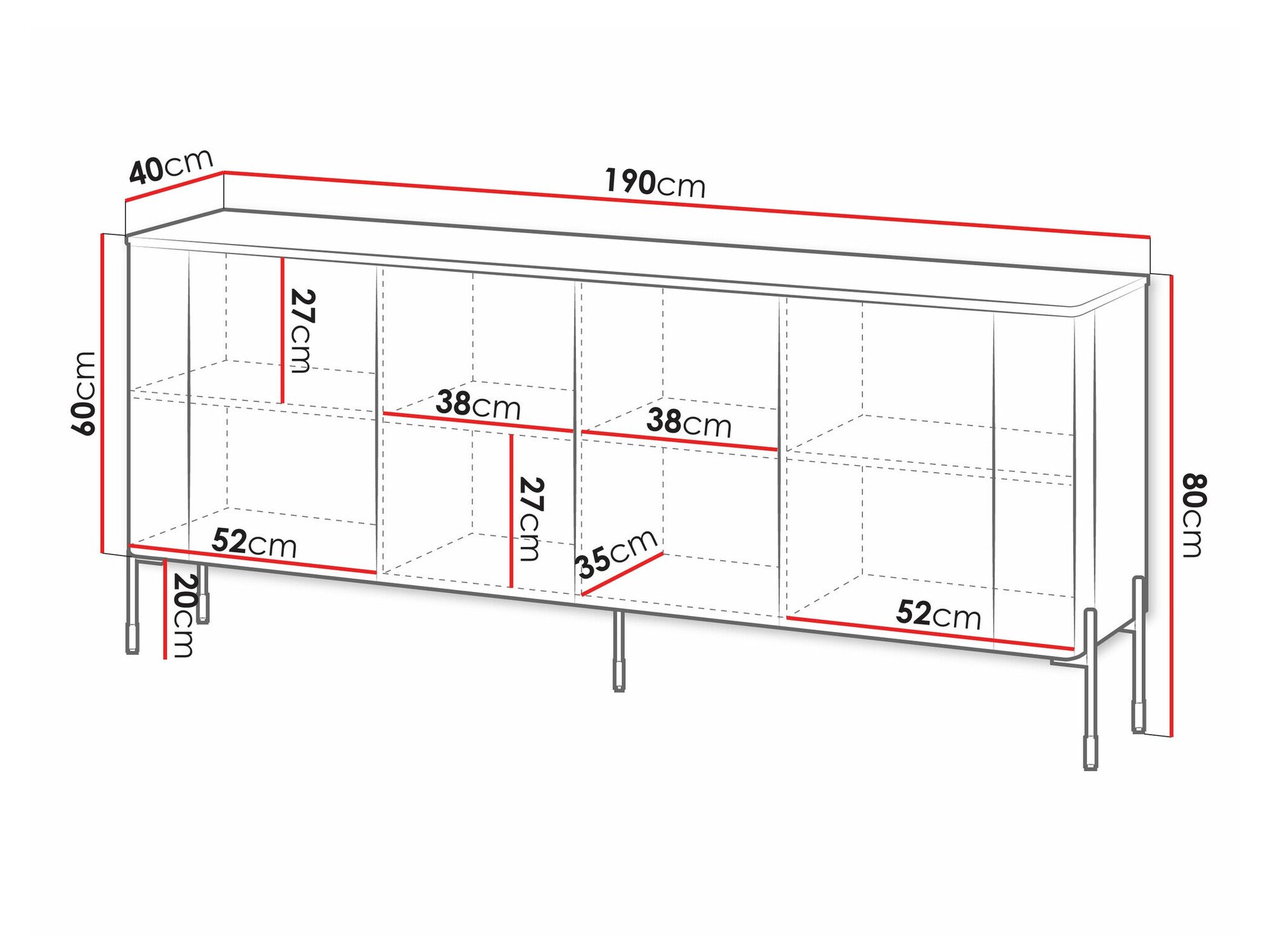 Buffet Nobilitas I (Noir)