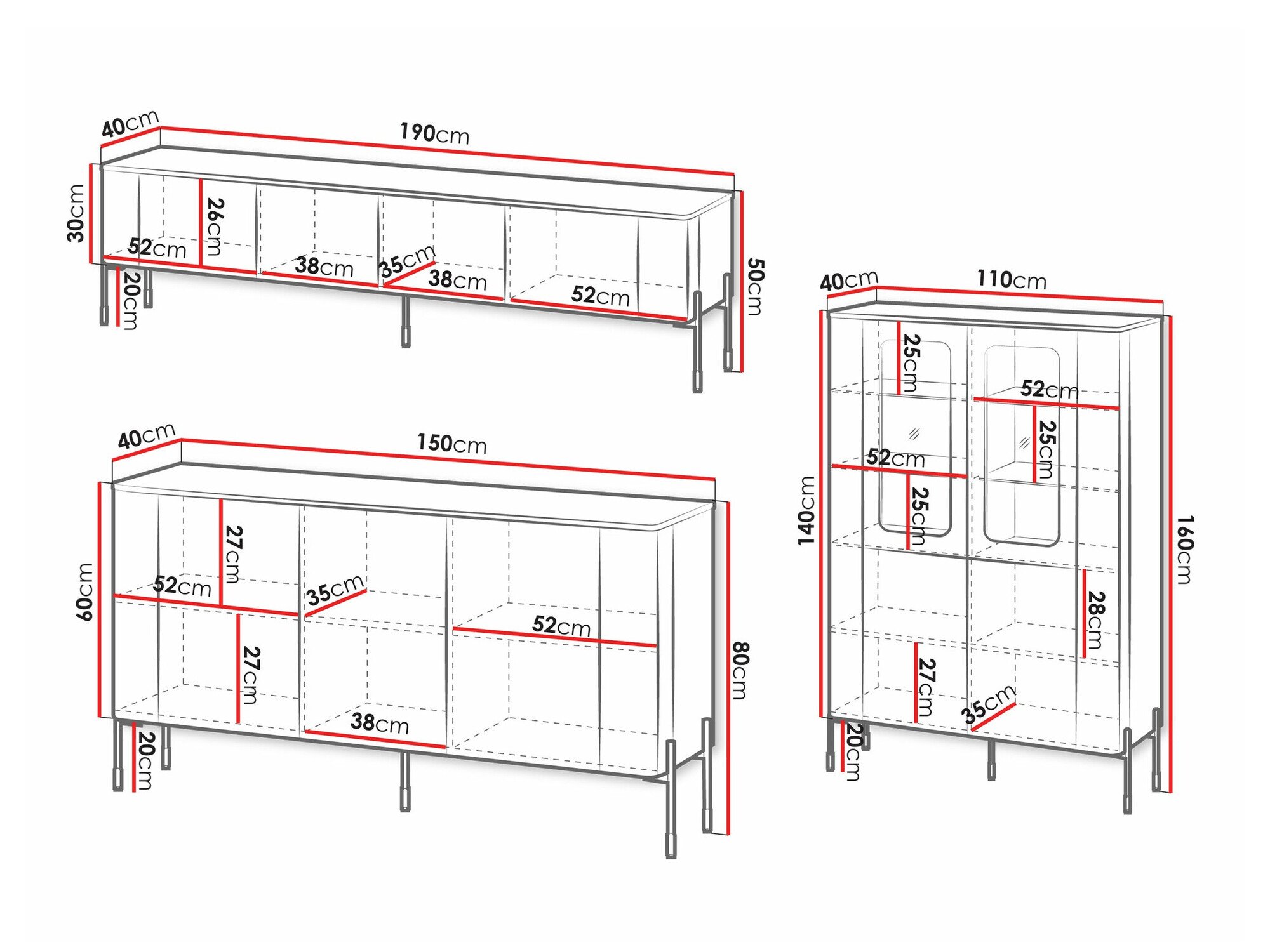 Ensemble de salon Mavnue 104 (Blanc)