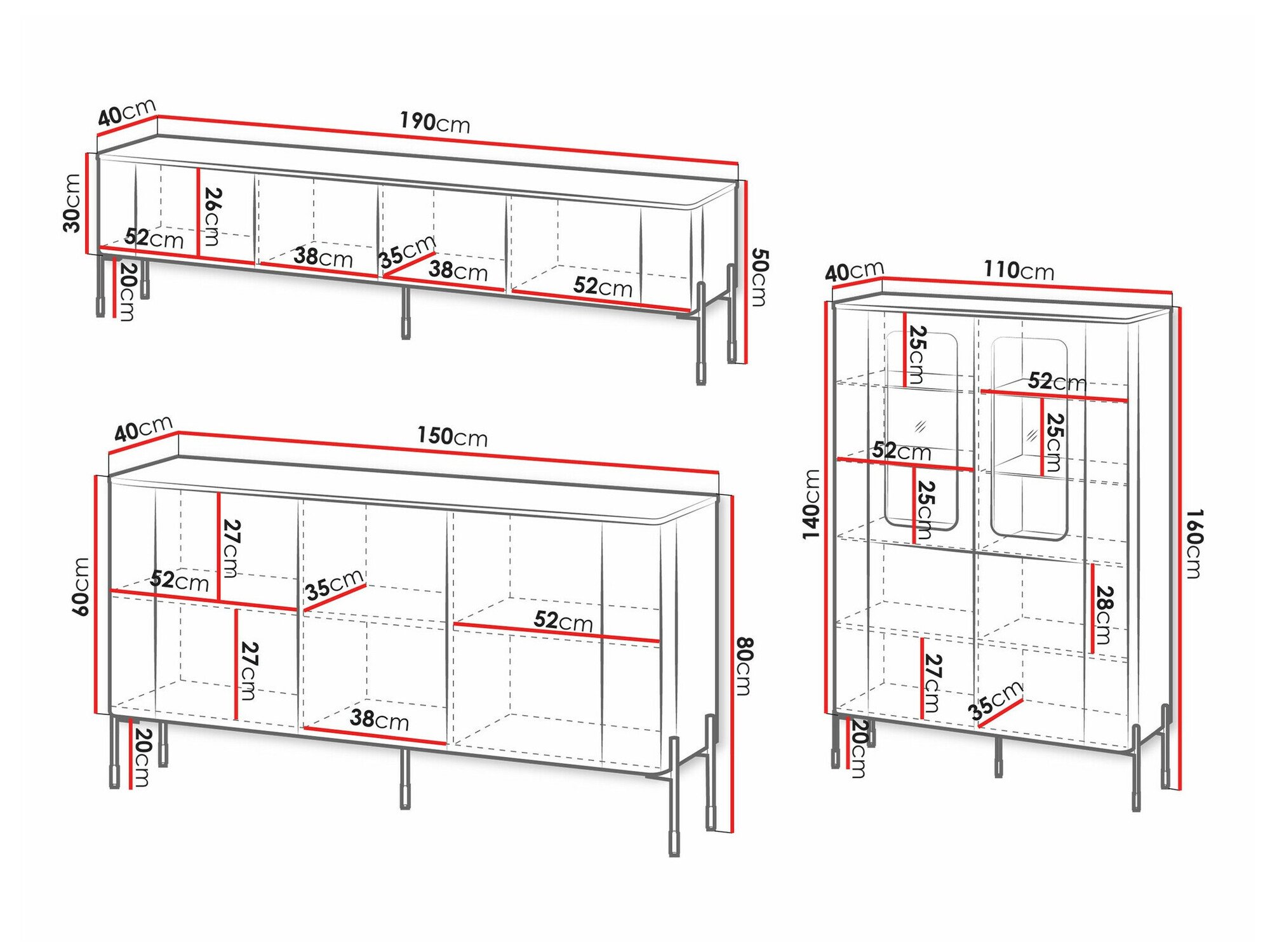 Ensemble de salon Mavnue 104 (Noir)