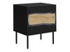 Ensemble de tables de chevet Monevare 104 (Noir + Chêne wotan)