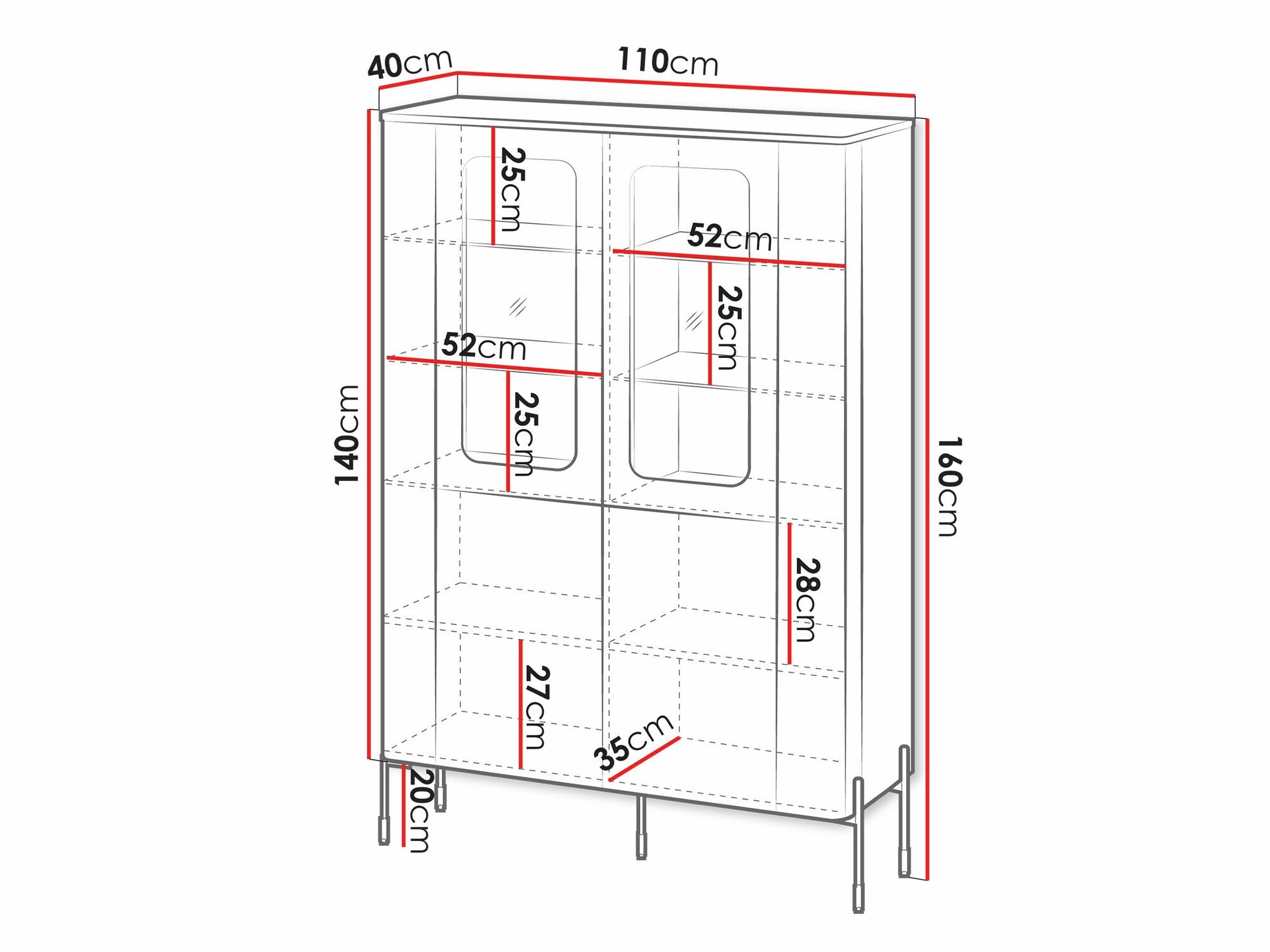 Étagère Mavnue 103 (Noir)