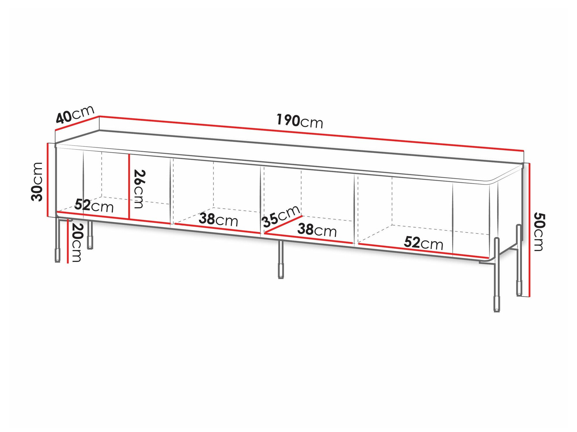 Meuble TV Nobilitas (Blanc)