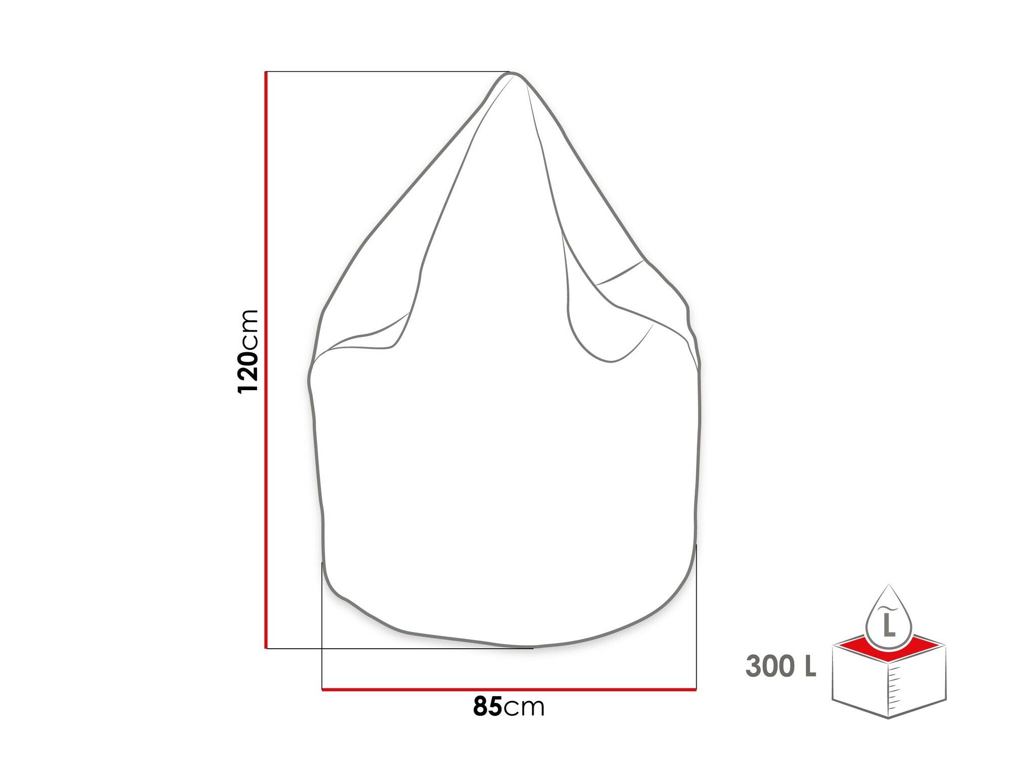 Pouf poire Comfivo 283 (Poso 100)