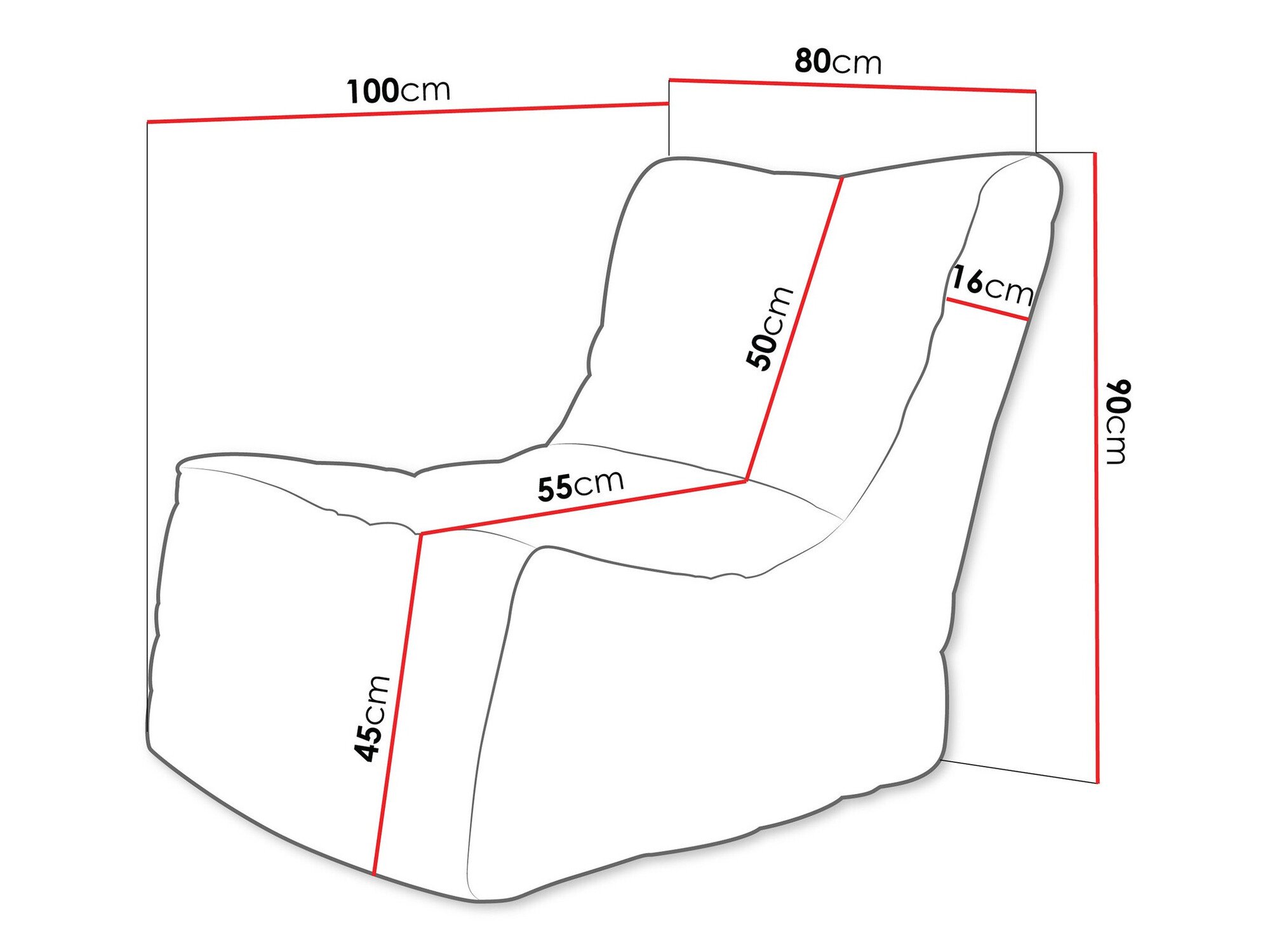 Pouf poire Rockford 102 (Poso 43)