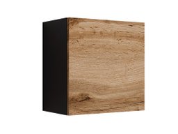 Armoire murale Venenou 127 (Noir + Chêne wotan)