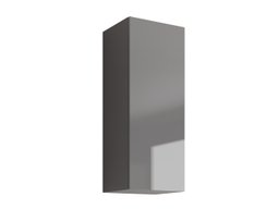 Armoire murale Venenou 131 (Gris + Gris brillant)