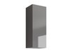 Armoire murale Venenou 131 (Gris + Gris brillant)